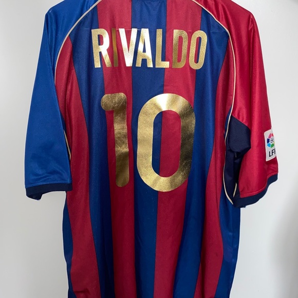 FC BARCELONA RIVALDO JERSEY VERY GOOD CONDITON - Picture 2 of 11